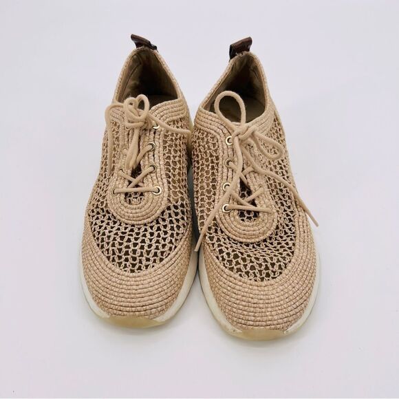 Sam Edelman Sneakers Cream Tan Size 7.5 - Picture 2 of 10